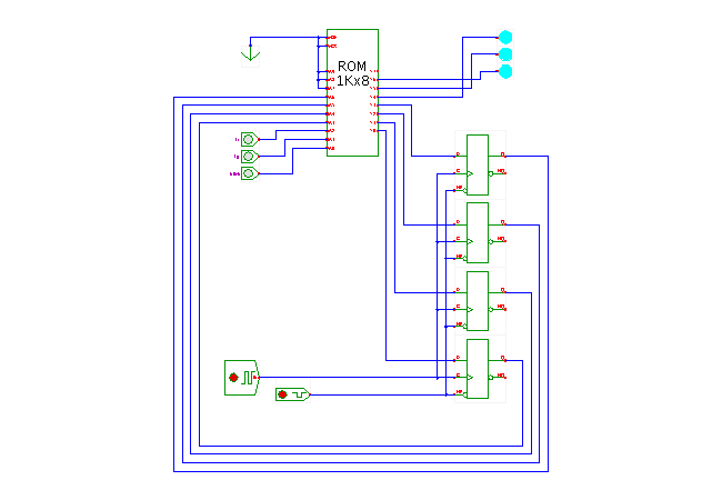 Traffic light controller (4/4, ROM-based) screenshot