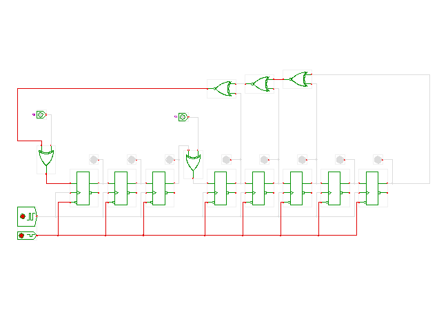 LFSR-based signature analysis register (8-bit) screenshot