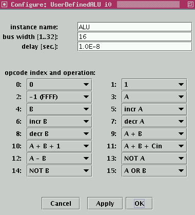 alu function mapping